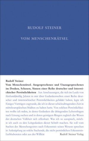 Vom Menschenrätsel	GA 020
