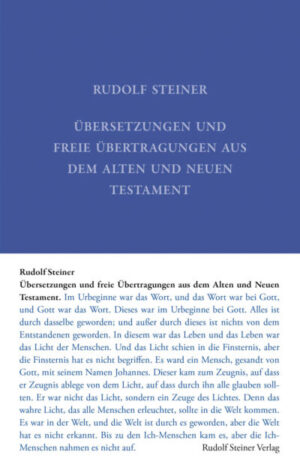 Übersetzungen und freie Übertragungen aus dem Alten und Neuen Testament GA 041a