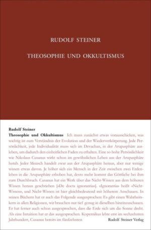 Theosophie und Okkultismus GA 090c