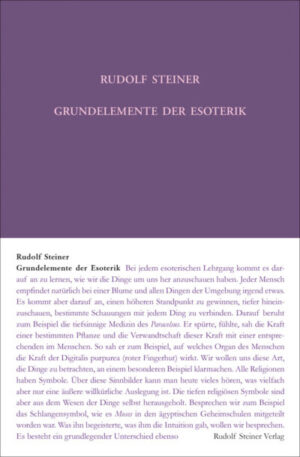 Grundelemente der Esoterik GA 093a