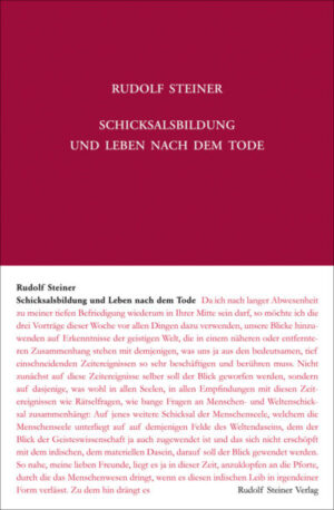 Schicksalsbildung und Leben nach dem Tode GA 157a