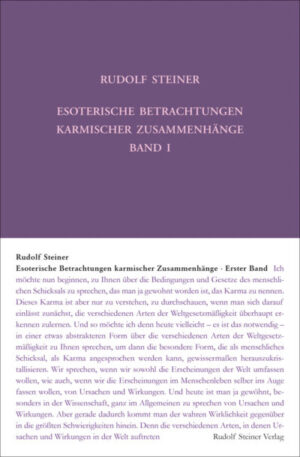 Esoterische Betrachtungen karmischer Zusammenhänge Band 1	GA 235