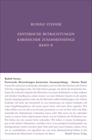 Esoterische Betrachtungen karmischer Zusammenhänge Band 2	GA 236