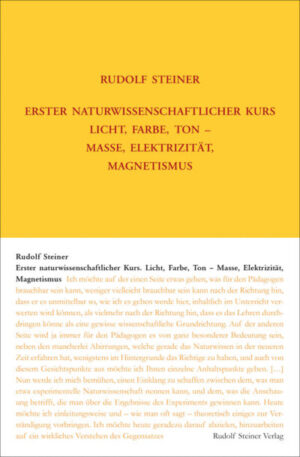 Erster naturwissenschaftlicher Kurs	GA 320