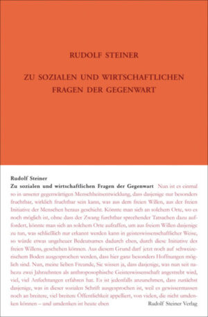 Zu sozialen und wirtschaftlichen Fragen der Gegenwart	GA 332b